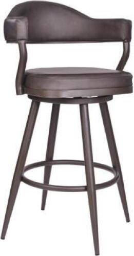 DESCRIPTION: JUSTIN 30" SWIVEL BAR STOOL BRAND/MODEL: ARMEN LIVING RETAIL$: $191.00 QTY: 1