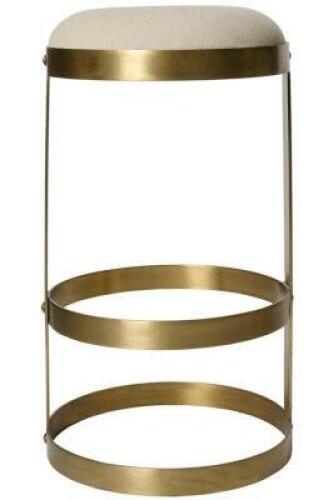 DESCRIPTION: DIOR METAL BAR STOOL RETAIL$: $498.00 QTY: 1