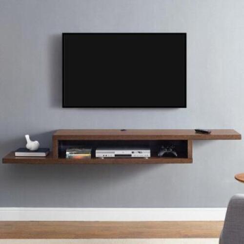 DESCRIPTION: VIDALIA FLOATING TV STAND FOR UP TO 78" TV'S BRAND/MODEL: MARTIN IMAS370C SIZE: 72"X8.5"X11.8" RETAIL$: $246.99 QTY: 1