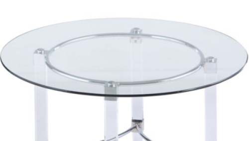 DESCRIPTION: 48" GLASS TABLE TOP RETAIL$: $909.00 QTY: 1