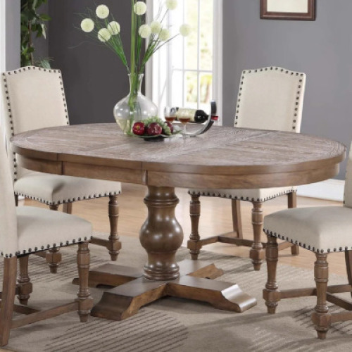 DESCRIPTION: ROUND PEDESTAL TABLE TOP BRAND/MODEL: XCALIBUR DX14866G SIZE: 48" RETAIL$: $975.00 QTY: 1
