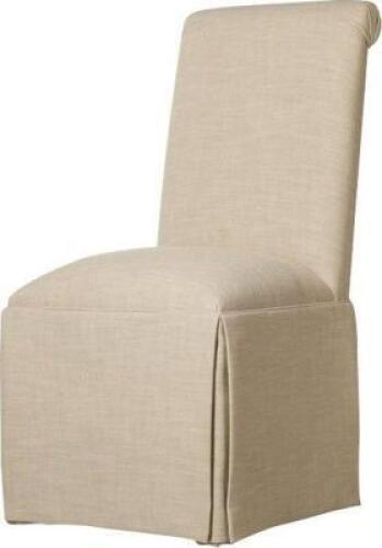 DESCRIPTION: WEARE SOLID BACK SKIRTED UPHOLSTERED DINING CHAIR RETAIL$: $197.39 QTY: 1