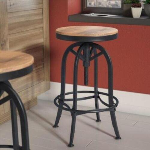 DESCRIPTION: SOUTHBRIDGE ADJUSTABLE HEIGHT SWIVEL BAR STOOL RETAIL$: $193.99 QTY: 1