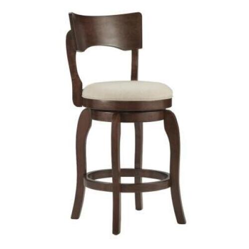 DESCRIPTION: WESCOTT SWIVEL BAR STOOL RETAIL$: $140.00 QTY: 1