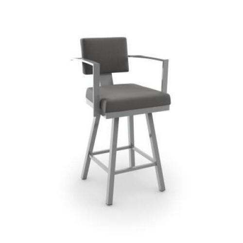 DESCRIPTION: PERROTTA 26.75" SWIVEL BAR STOOL RETAIL$: $269.99 QTY: 1