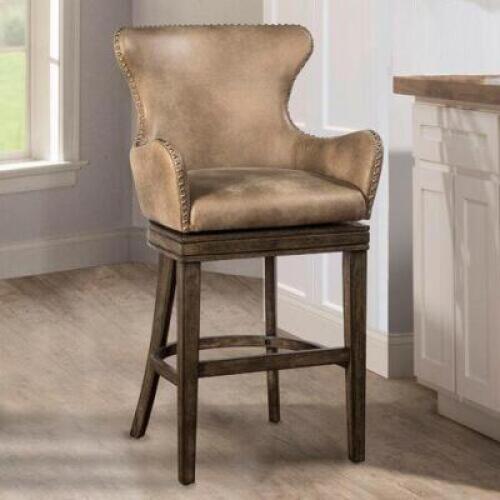 DESCRIPTION: WEST HOLLYWOOD 26" SWIVEL BAR STOOL RETAIL$: $269.99 QTY: 1