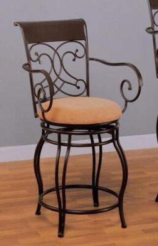 DESCRIPTION: 24" SWIVEL BAR STOOL RETAIL$: $160.00 QTY: 1