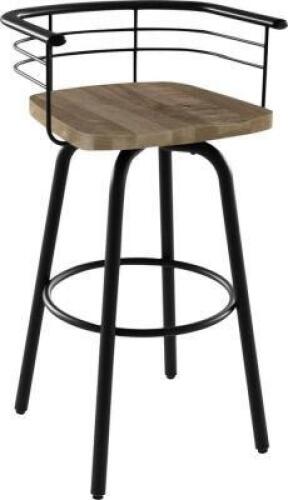 DESCRIPTION: TUNGSTEN 29" SWIVEL BAR STOOL BRAND/MODEL: AMISCO RETAIL$: $279.99 QTY: 1
