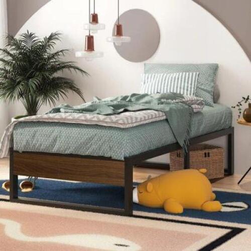DESCRIPTION: KILIA PLATFORM BED SIZE: TWIN RETAIL$: $143.99 QTY: 1