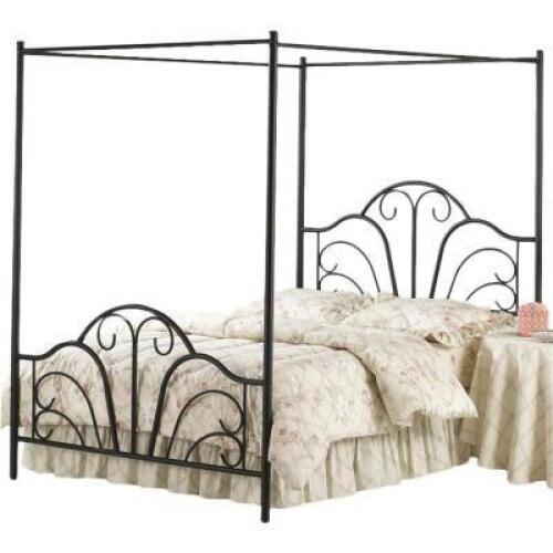 DESCRIPTION: AKSEL CANOPY BED SIZE: QUEEN RETAIL$: $467.00 QTY: 1