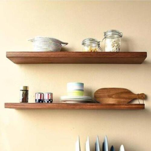 DESCRIPTION: 2CT SET OF DENTON 2PC PINE SOLID WOOD FLOATING SHELF SIZE: 36"X8"X1.38" RETAIL$: $109.99 QTY: 1