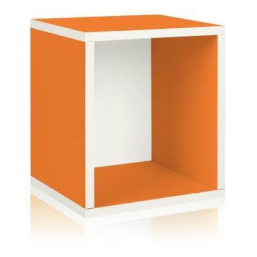 DESCRIPTION: ECO STACKABLE STORAGE CUBE PLUS BRAND/MODEL: WAYFAIR BASICS SIZE: 11.2"X15.5"X13.4" RETAIL$: $28.00 QTY: 1