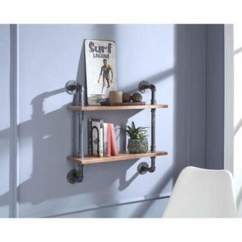 DESCRIPTION: JUAN PIPE WALL SHELF BRAND/MODEL: 4D CONCEPTS SIZE: 25.6"X23.6"X7.9" RETAIL$: $102.99 QTY: 1