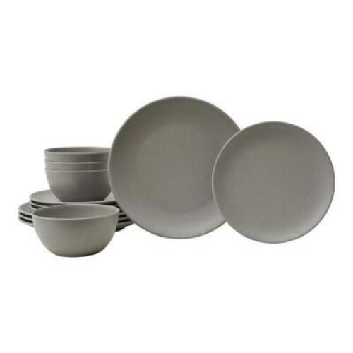 DESCRIPTION: BRYCE 12PC MELAMINE DINNERWARE SET BRAND/MODEL: 222 FIFTH RETAIL$: $34.99 QTY: 1