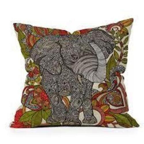 DESCRIPTION: BO THE ELEPHANT THROW PILLOW BRAND/MODEL: VALENTINA RAMOS RETAIL$: $34.99 QTY: 1