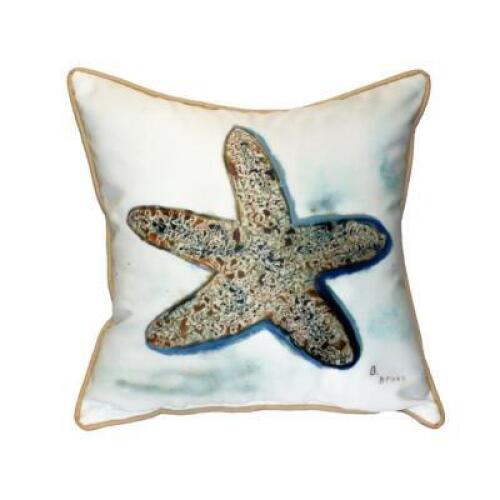 DESCRIPTION: 18" STARFISH THROW PILLOW BRAND/MODEL: BETSY DRAKE RETAIL$: $40.88 QTY: 1