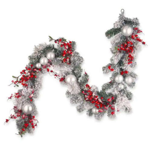 DESCRIPTION: 6' CHRISTMAS GARLAND RETAIL$: $47.99 QTY: 1