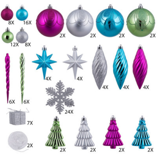 DESCRIPTION: 125PC ORNAMENT SET BRAND/MODEL: VICKERMAN RETAIL$: $90.95 QTY: 1