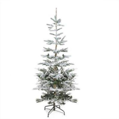 DESCRIPTION: 7.5' GREEN FIR ARTIFICIAL CHRISTMAS TREE WITH STAND BRAND/MODEL: FLOCKED NOBLE RETAIL$: $235.00 QTY: 1