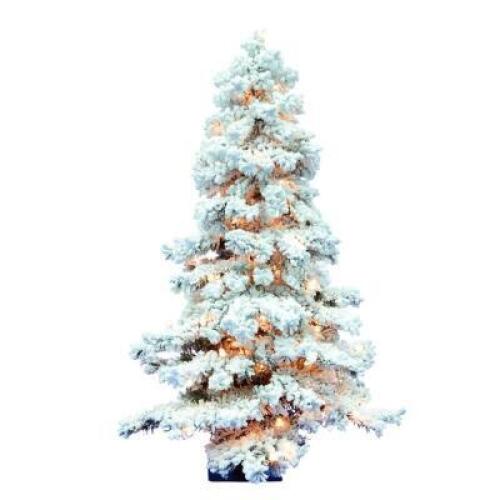 DESCRIPTION: 5' SPRUCE ARTIFICIAL CHRISTMAS TREE BRAND/MODEL: FLOCKED NOBLE RETAIL$: $159.99 QTY: 1