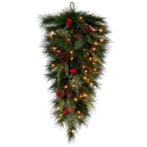 DESCRIPTION: 2.75' GROVE BERRY TEARDROP ARTIFICIAL TREE WITH LIGHTS BRAND/MODEL: VICKERMAN RETAIL$: $54.99 QTY: 1