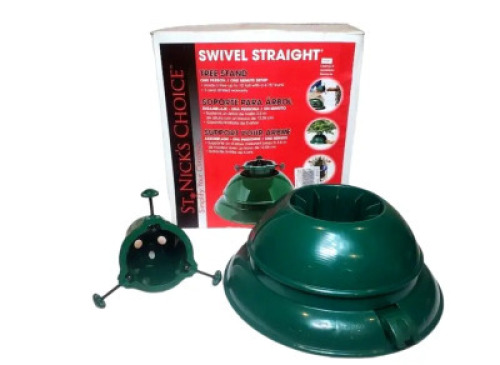 DESCRIPTION: SWIVEL STRAIGHT LIVE CHRISTMAS TREE STAND RETAIL$: $74.95 QTY: 1