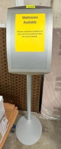 DESCRIPTION: MESSAGE SIGN POST QTY: 1