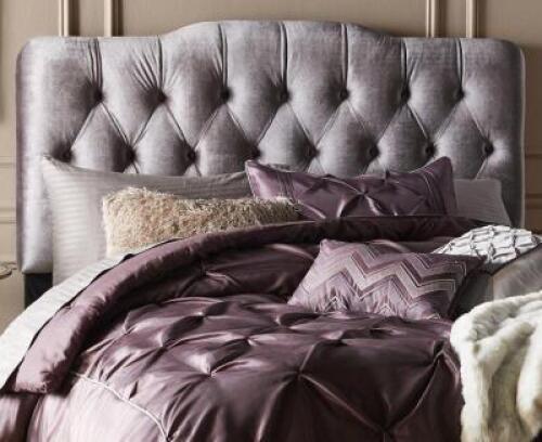 DESCRIPTION: ALSOP UPHOLSTERED PANEL HEADBOARD SIZE: QUEEN RETAIL$: $189.99 QTY: 1