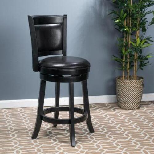 DESCRIPTION: BRYAN 25" LEATHER SWIVEL BAR STOOL BRAND/MODEL: BEST SELLING HOME RETAIL$: $122.00 QTY: 1