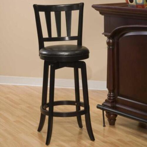 DESCRIPTION: MALCOLM 29.5" SWIVEL BAR STOOL RETAIL$: $140.00 QTY: 1