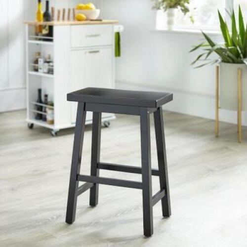 DESCRIPTION: KIRKWOOD SOLID WOOD COUNTER STOOL RETAIL$: $97.99 QTY: 1