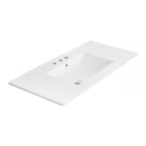 DESCRIPTION: 35.75" SINGLE BATHROOM VANITY TOP RETAIL$: $126.51 QTY: 1