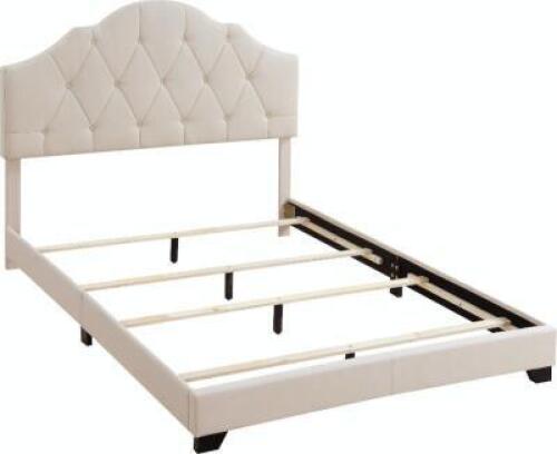 DESCRIPTION: CARLOTTE UPHOLSTERED STANDARD BED BRAND/MODEL: WINSTON PORTER SIZE: KING RETAIL$: $162.99 QTY: 1