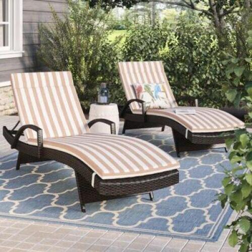 DESCRIPTION: 2CT SET OF ROMA OUTDOOR LOUNGE CUSHION SIZE: 80"X27.5"X1.5" RETAIL$: $149.99 QTY: 1