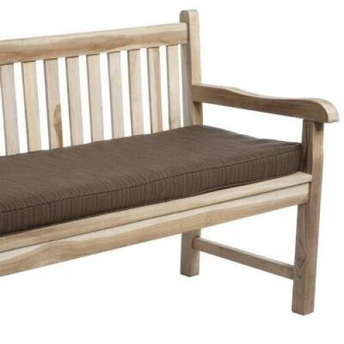 DESCRIPTION: OUTDOOR SUNBRELLA BENCH CUSHION SIZE: 60"X19" RETAIL$: $165.00 QTY: 1