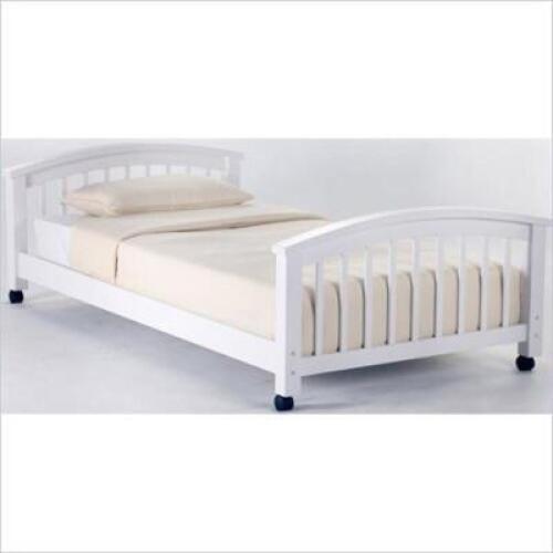 DESCRIPTION: HILLSDALE SCHOOL HOUSE STUDENT LOWER BED IN WHITE SIZE: TWIN RETAIL$: $327.99 QTY: 1