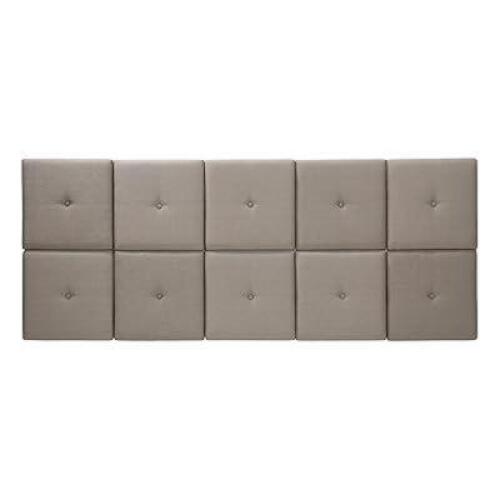 DESCRIPTION: CHESTERCOT TILES UPHOLSTERED PANEL HEADBOARD SIZE: KING RETAIL$: $128.43 QTY: 1