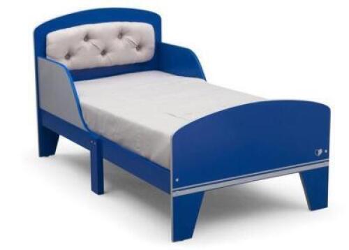 DESCRIPTION: JACK AND JILL TODDLER BED WITH STORAGE SIZE: 30.5"X36.5"X53.5" RETAIL$: $156.00 QTY: 1