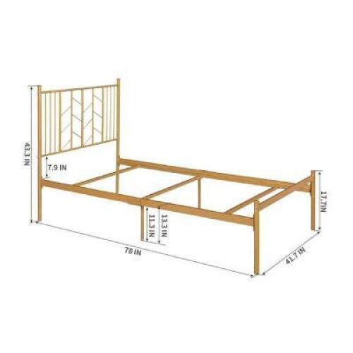 DESCRIPTION: HELENA STANDARD BED SIZE: TWIN RETAIL$: $184.99 QTY: 1