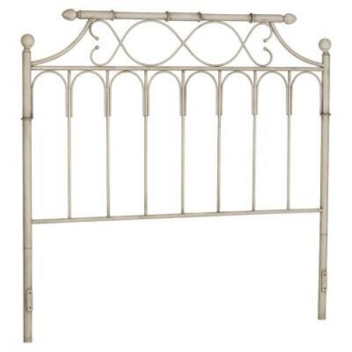 DESCRIPTION: AURELIE METAL HEADBOARD BRAND/MODEL: LARK MANOR SIZE: TWIN RETAIL$: $120.00 QTY: 1