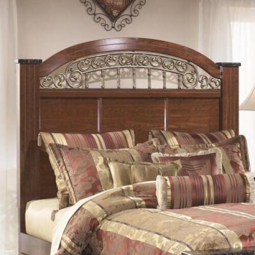 DESCRIPTION: FAIRBOOKS ESTATE PANEL HEADBOARD SIZE: QUEEN RETAIL$: $297.00 QTY: 1