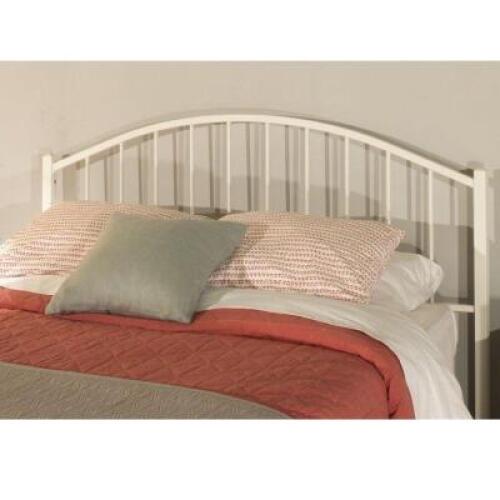 DESCRIPTION: BARROS TUBULAR STEEL SLAT HEADBOARD SIZE: KING RETAIL$: $136.00 QTY: 1