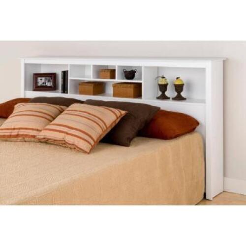 DESCRIPTION: BRISBANE STORAGE HEADBOARD BRAND/MODEL: PREPAC SIZE: KING RETAIL$: $139.99 QTY: 1