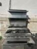 DESCRIPTION: SIX BURNER COUNTER TOP RANGE W/ BACK SPLASH AND OVER SHELF ADDITIONAL INFORMATION NATURAL GAS CONTACT For more details, simply email Bren - 2