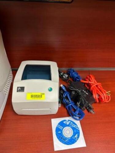DESCRIPTION: ZEBRA LABEL PRINTER BRAND/MODEL: TLP 3844-Z QTY: 1
