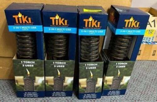 DESCRIPTION: (4) TIKI TORCHES QTY: 4
