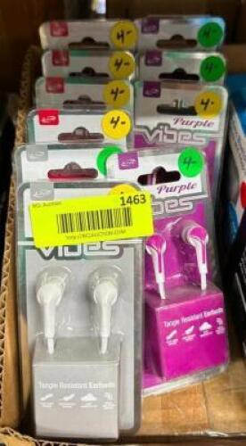 DESCRIPTION: (10) PAIR OF EARBUDS BRAND/MODEL: ILIVE QTY: 1