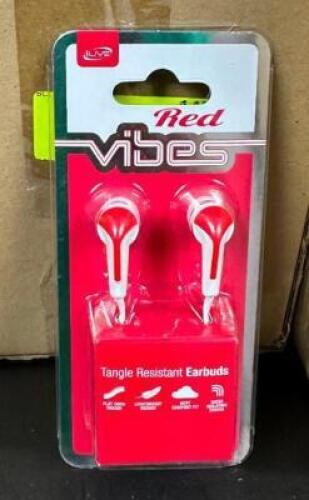 DESCRIPTION: (14) PAIR OF EARBUDS BRAND/MODEL: ILIVE QTY: 1