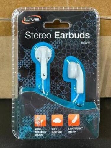 DESCRIPTION: (40) PAIR OF EARBUDS BRAND/MODEL: ILIVE QTY: 1
