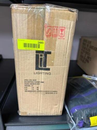 DESCRIPTION: CONCRETE GRAY PENDANT LAMP BRAND/MODEL: LIT LIGHTING QTY: 1